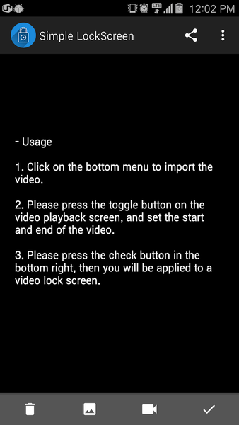 Video LockScreen Setting - Image screenshot of android app