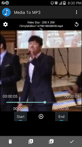 Convert video or audio to mp3 - Image screenshot of android app