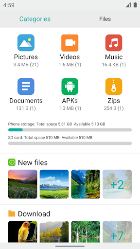 File Manager - File explorer - عکس برنامه موبایلی اندروید