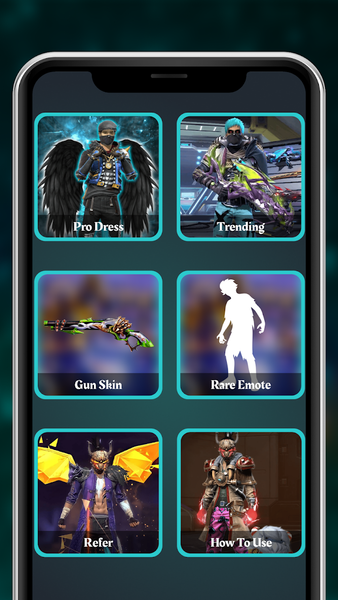 FFF Skin Tool Emote, Fix Lag - عکس برنامه موبایلی اندروید