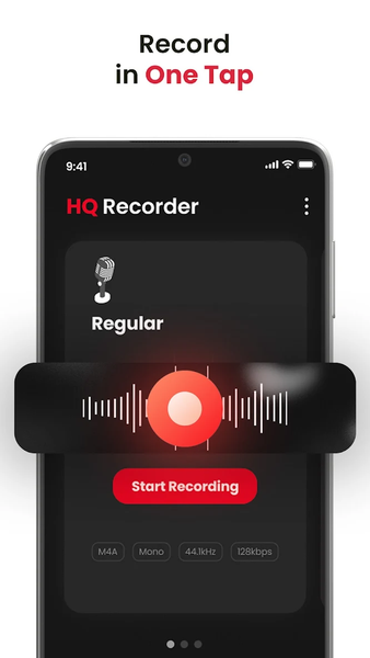 HQ Recorder - Record Audio - Image screenshot of android app