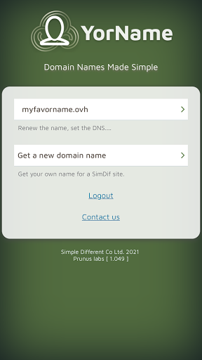 YorName - Register Your Domain - عکس برنامه موبایلی اندروید