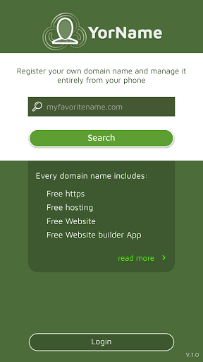 YorName - Register Your Domain - Image screenshot of android app