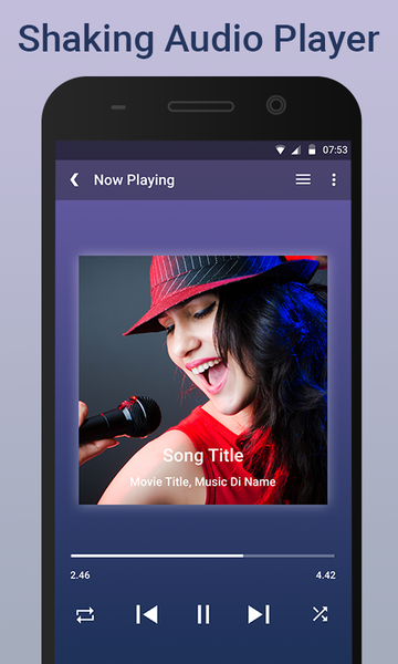 Shaking Audio Player - Image screenshot of android app