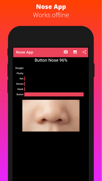 Nose App-A.I. Nose type detect - عکس برنامه موبایلی اندروید