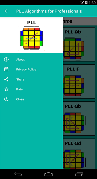 PLL Algorithms for Experts - Image screenshot of android app