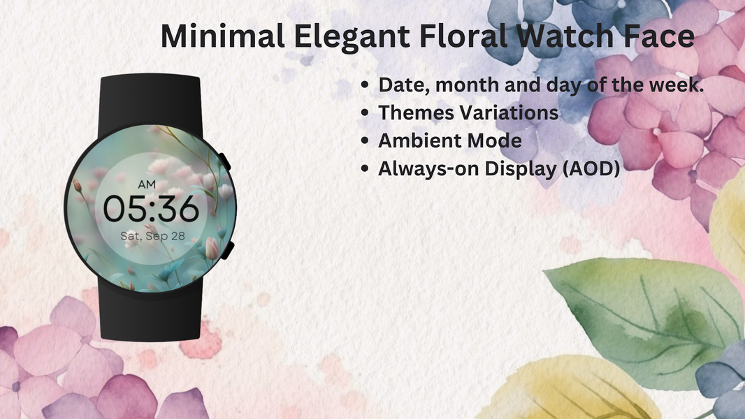Minimal Elegant Floral WF - عکس برنامه موبایلی اندروید