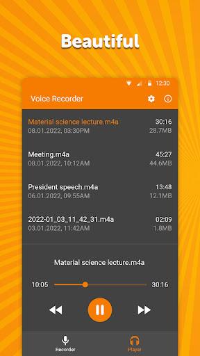 Simple Voice Recorder - عکس برنامه موبایلی اندروید