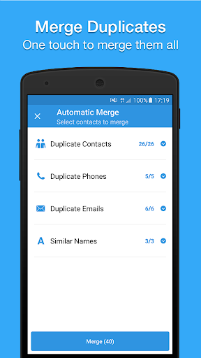 Easy Contacts and Phone - عکس برنامه موبایلی اندروید