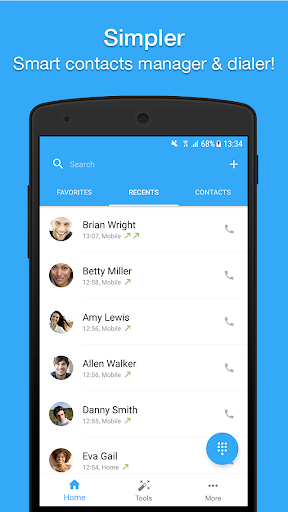 Easy Contacts and Phone - عکس برنامه موبایلی اندروید