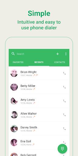 Easy Phone: Dialer & Caller ID - عکس برنامه موبایلی اندروید