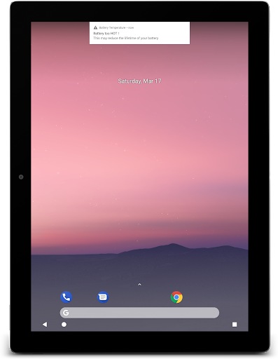 Battery Temperature - Image screenshot of android app