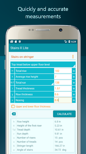 Stairs-X Lite - Calculator - Image screenshot of android app