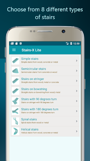 Stairs-X Lite - Calculator - Image screenshot of android app