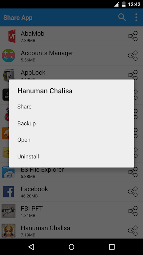Easy App Share - عکس برنامه موبایلی اندروید