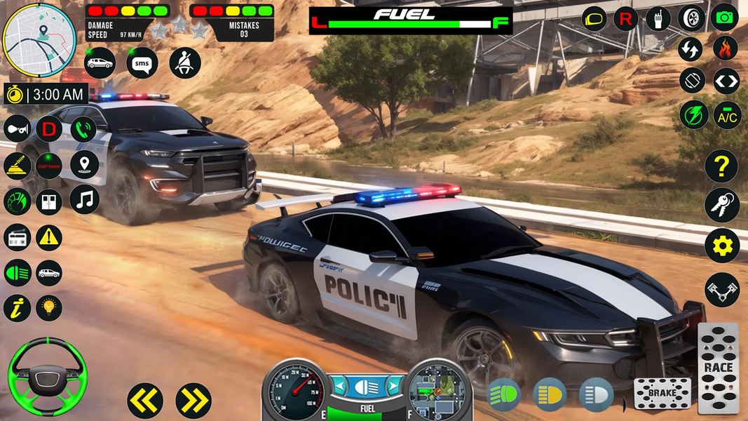 US Police Car Cop Simulator 24 - Gameplay image of android game