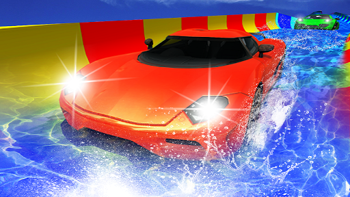 Water Slide Car Racing adventure ۲۰۱۹ - عکس بازی موبایلی اندروید