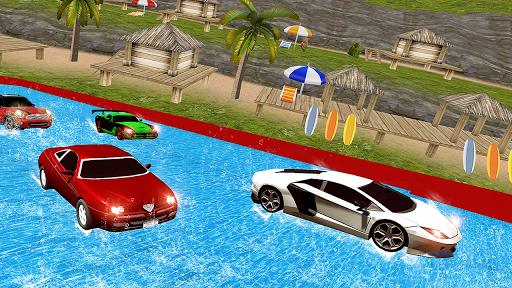 Water Slide Car Racing adventure ۲۰۱۹ - عکس بازی موبایلی اندروید