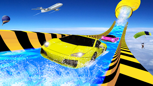 Water Slide Car Racing adventure ۲۰۱۹ - عکس بازی موبایلی اندروید