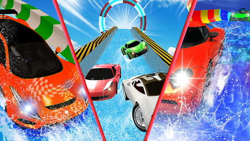 Water Slide Car Racing adventure ۲۰۱۹ - عکس بازی موبایلی اندروید