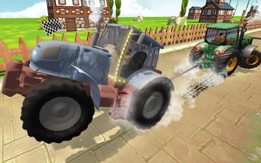 Real Tractor Pull Match: Tractor Driving Sim 2019 - Gameplay image of android game