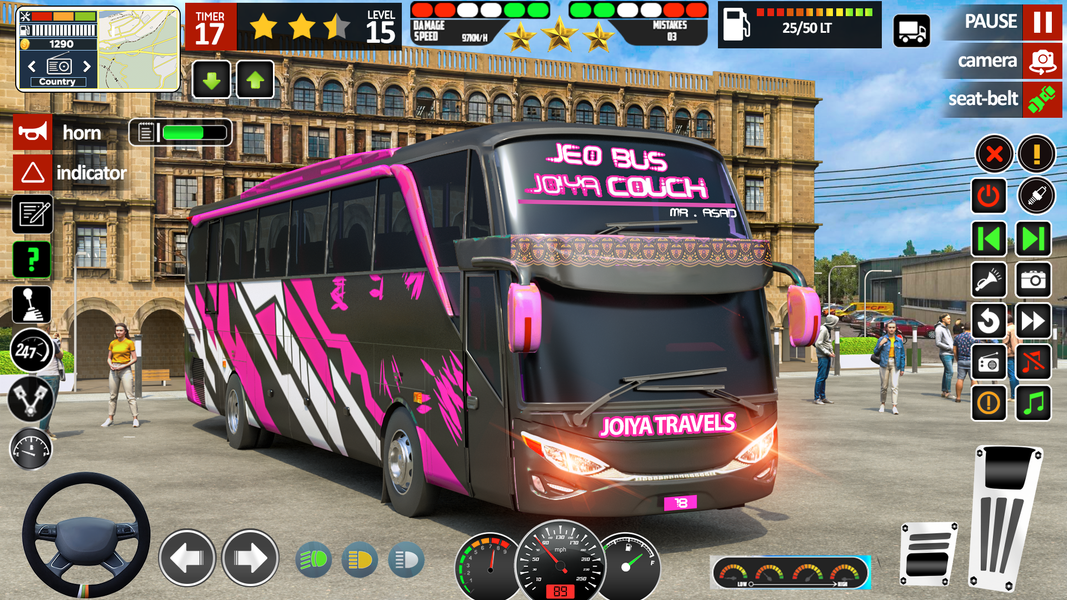 Bus Game 3D: City Coach Bus - Gameplay image of android game