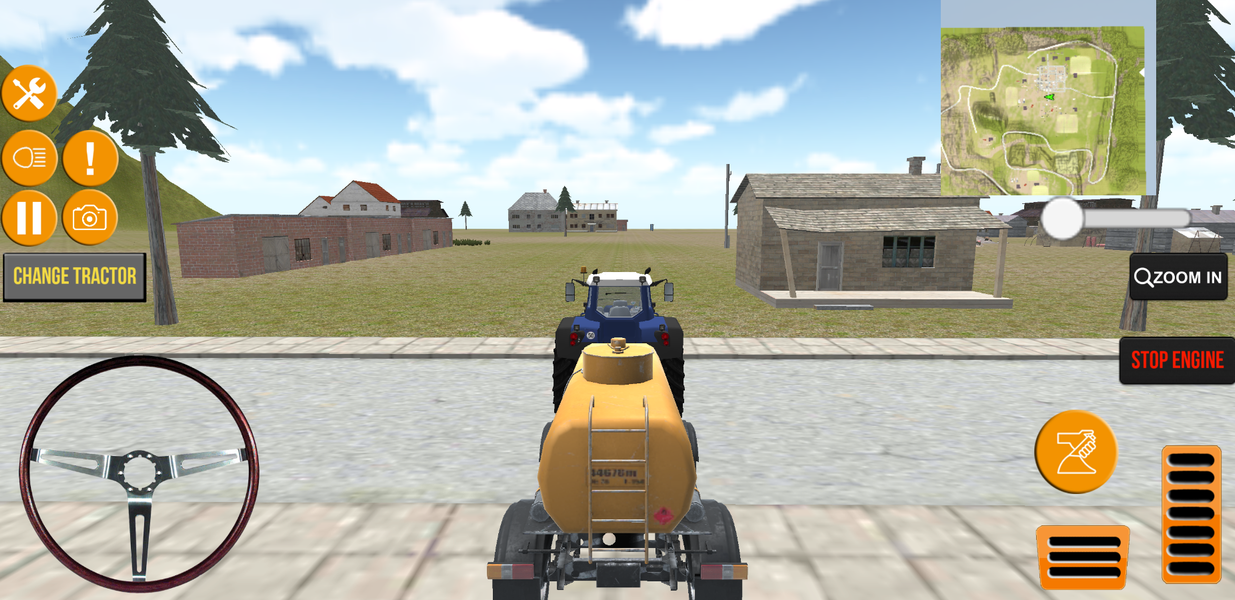 Tractor Driving Simulator 3d - Gameplay image of android game