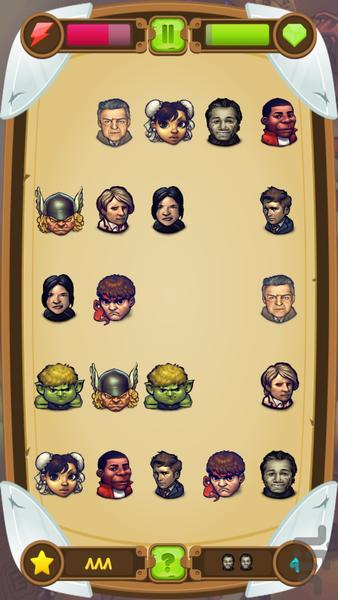بازی چهره چین - Gameplay image of android game