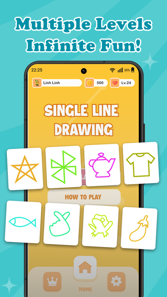 Single Line Draw: Connect Dots - عکس بازی موبایلی اندروید