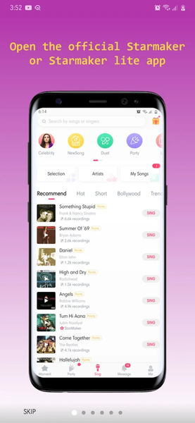 Starmaker Downloader - One Tap - عکس برنامه موبایلی اندروید