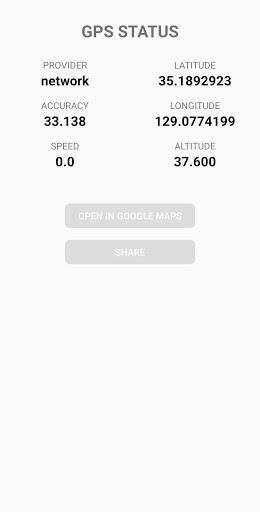 GPS Location,Coordinates - Image screenshot of android app