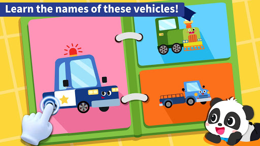 Baby Panda's Book of Vehicles - Gameplay image of android game