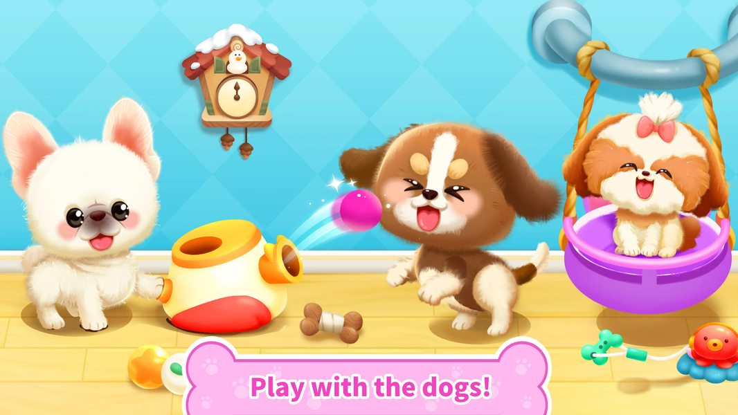 Panda Games: Pet Dog Life - Gameplay image of android game