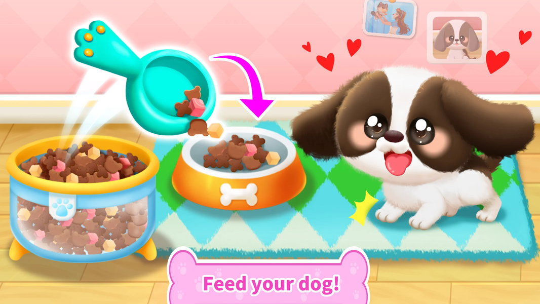 Panda Games: Pet Dog Life - Gameplay image of android game
