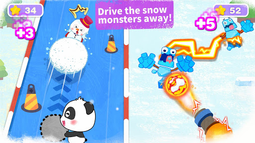 Little Panda's Snow Adventure - Gameplay image of android game