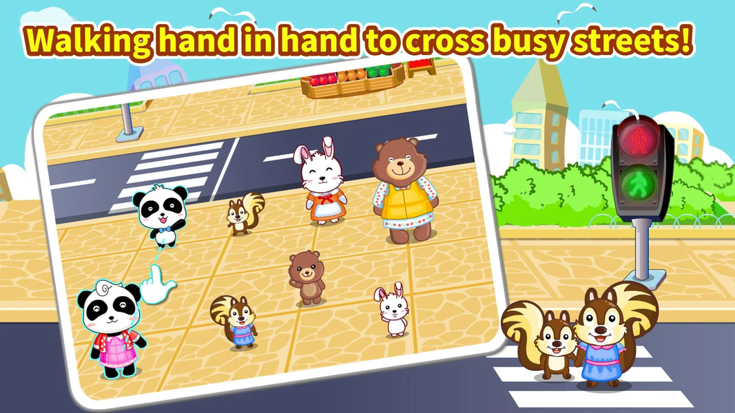Little Panda Travel Safety - Gameplay image of android game