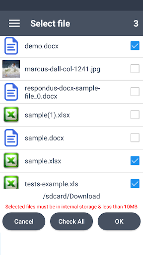 Excel to PDF Converter : xlsx - Image screenshot of android app
