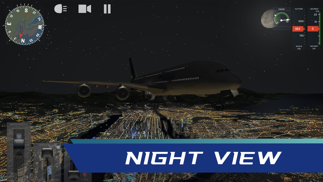 Flight Simulator: Plane Game - عکس بازی موبایلی اندروید