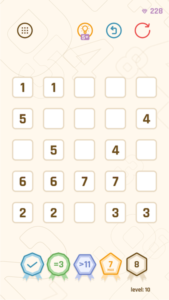 Garoku: Logic Challenge Puzzle - Gameplay image of android game