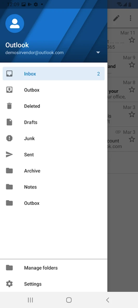Mail App for Outlook & Hotmail - عکس برنامه موبایلی اندروید