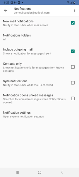Email App for Hotmail - Image screenshot of android app