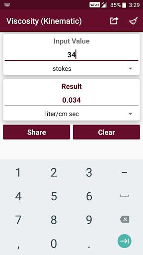 Fluid Mechanics Converter - Image screenshot of android app