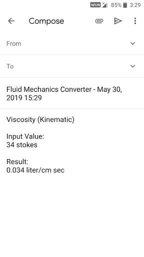 Fluid Mechanics Converter - Image screenshot of android app