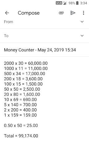 Money Counter - Image screenshot of android app