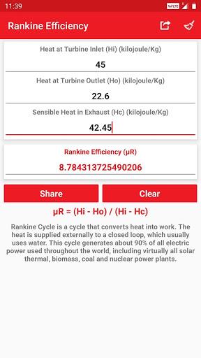 Thermodynamics Calculator - Image screenshot of android app