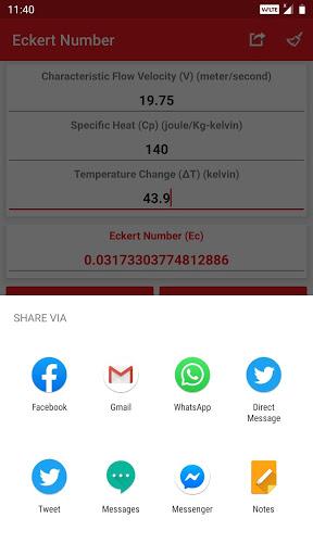 Thermodynamics Calculator - Image screenshot of android app