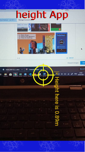 Height Measure App - عکس برنامه موبایلی اندروید