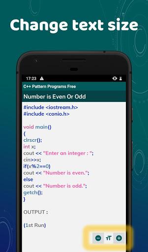 C++ Pattern Programs - Image screenshot of android app
