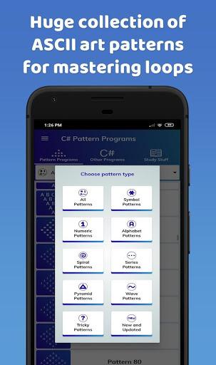 C# Pattern Programs - Image screenshot of android app