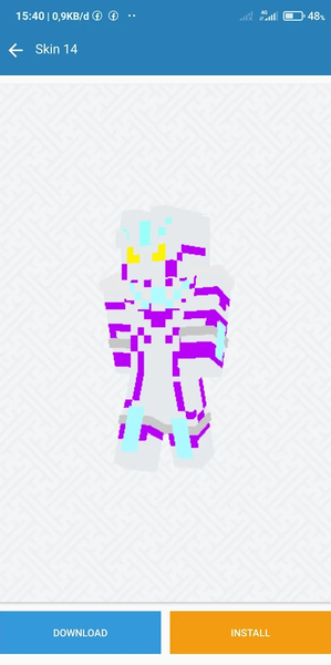 Ultraman Skins Minecraft PE - عکس برنامه موبایلی اندروید